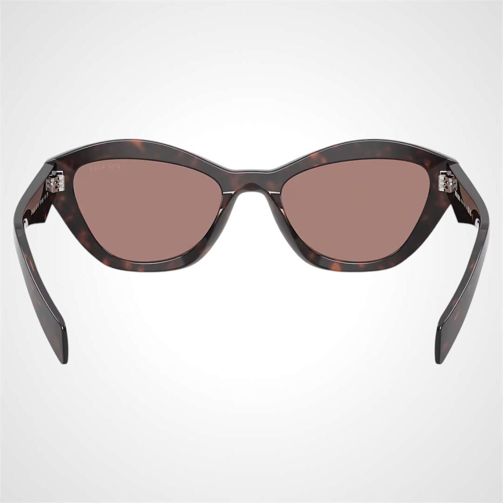 New PRADA Sunglasses Brown Root Tortoise Butterfly Brown Lens - Picture 4 of 6